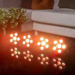 Fuzzix partystarter - Met rookmachine en 4 discolampen - Feestverlichting pakket - Met RGB LED’s — thumbnail 2