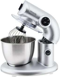 Keukenmachine - Mixer Deeg - Bakken En Koken - Krachtige 1000W Motor - 5.5 Liter Kom - Grijs — thumbnail 1