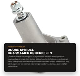 Dailygoods- Spindel Vervangend Onderdeel - Deck Blade Spindel - Grasmaaier Accessoire - Scherpe Snede - Duurzaam Materiaal — thumbnail 1