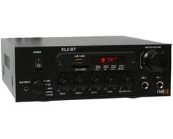E-Lektron EL2-BT - Stereo versterker - Met Bluetooth en karaokefunctie - USB en SD MP3-speler