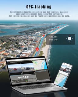 YOR® Dashcam Voor en Achter - Dashcam - Parkeermonitor - Nachtzicht - Zwart - 10cm x 4cm x 3cm; 113 g — thumbnail 5