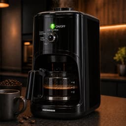 Heinner HCM-900RBK Koffiezetapparaat met Koffiemolen - 900W - 0.6L - 4 Kopjes - Instelbare Maalgraad Fijn/Grof - Voor Koffiebonen & Gemalen Koffie - Glazen Kan - Zwart — thumbnail 5