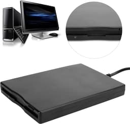 Externe Floppy Drive - 3.5 Inch Lezer - Oude Disks Lezen - Plug and Play - 3.5 Inch - Zwart — thumbnail 3