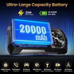 FOSSiBOT F113 Robuste Smartphone 5G - 36GB RAM - 256GB ROM - 6,78 inch 120Hz 2,4K FHD+ IPS - 20000mAh 33W - IP68/IP69K Waterdicht Telefoon - Android 15 - GPS NFC — thumbnail 5