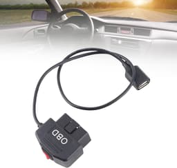 Allecto - OBD Power Cable - Dashcam Hardwire Kit - 48cm met Schakelaar - OBD Kabel - Voeding voor Dashcam - Geschikt voor auto - Zwart — thumbnail 3