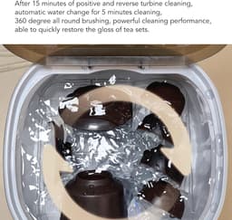 Mini Vaatwasser - Automatische Reiniger - Kopjes Schoonmaken - 360 Graden Reiniging - 4 Liter Capaciteit - Wit — thumbnail 3