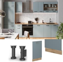 Vaatwasserfrontpaneel 45 cm Blauw-grijs voor Inbouw — thumbnail 3