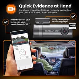 Dash Cam - Autocamera Video - Veilige Rit Registratie - Super Night View - 1080p Resolutie - Donkergrijs — thumbnail 4