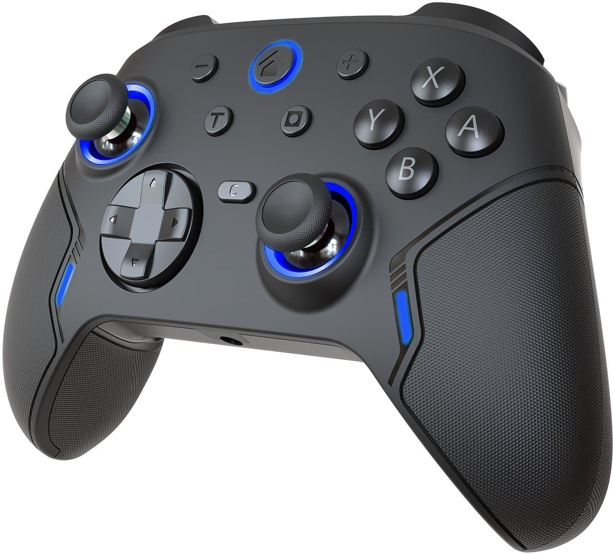Draadloze Pro Controller - Geschikt voor Nintendo Switch en Nintendo Switch 2 - Macro Knoppen - RGB Verlichting - Hall Effect Joystick - Ergonomische Grip - Zwart — afbeelding 1