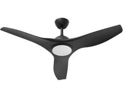 Plafondventilator met Lamp - Braytron - Aanpasbare Lichtkleur 3000K-4000K-6500K - Afstandsbediening - Zwart