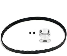 Keukenmachine Riem - Transmissieriem Tandwiel - Vervangen Versleten Onderdeel - Slijtvast Hittebestendig - 500 g - Zwart — thumbnail 1