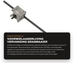 Dailygoods- Transmissie Vervanging 106 3955 - Voorwielaandrijving - Metaal - Geschikt voor Recycler 22-inch Grasmaaier - OEM 104 8696 - Toepassing 2008 - Grasmaaieronderdeel — thumbnail 5