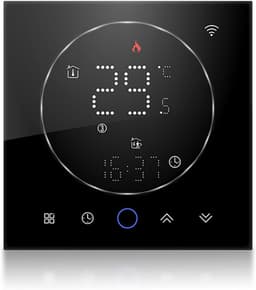 Slimme Thermostaat - Verwarmingsregelaar - Energie Besparen - Spraakbediening - 5+1+1 Programmering - Zwart — thumbnail 4