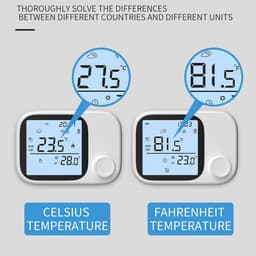 Slimme Thermostaat - Temperatuurregelaar - Comfort Thuis - App en Spraakbesturing - 8.6 x 8.7 x 3 cm - Wit — thumbnail 4