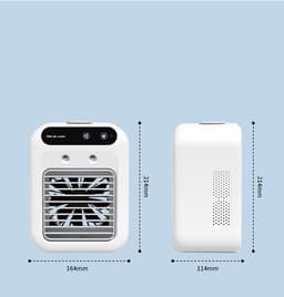 carmdering - 2-In-1 Draagbare Airconditioner - Persoonlijke Luchtverkoeler - Mobiele Klimaatbeheersing - Ultras stille Bevochtiging - Duurzaam Plastic - Energiezuinig Design - Ideaal Voor Reizen - 1 Stuk — thumbnail 2