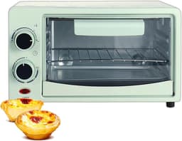 Elektrische Mini Oven - Compacte Keukenoven - Snel Maaltijden Bereiden - 12 Liter Capaciteit - 600 Watt - Groen — thumbnail 1