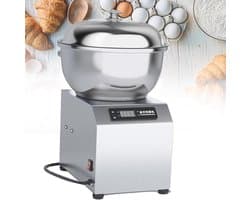 Deegkneedmachine - Mixer Keukenmachine - Brood bakken - Roestvrijstalen kom - 5 kg - Zilver