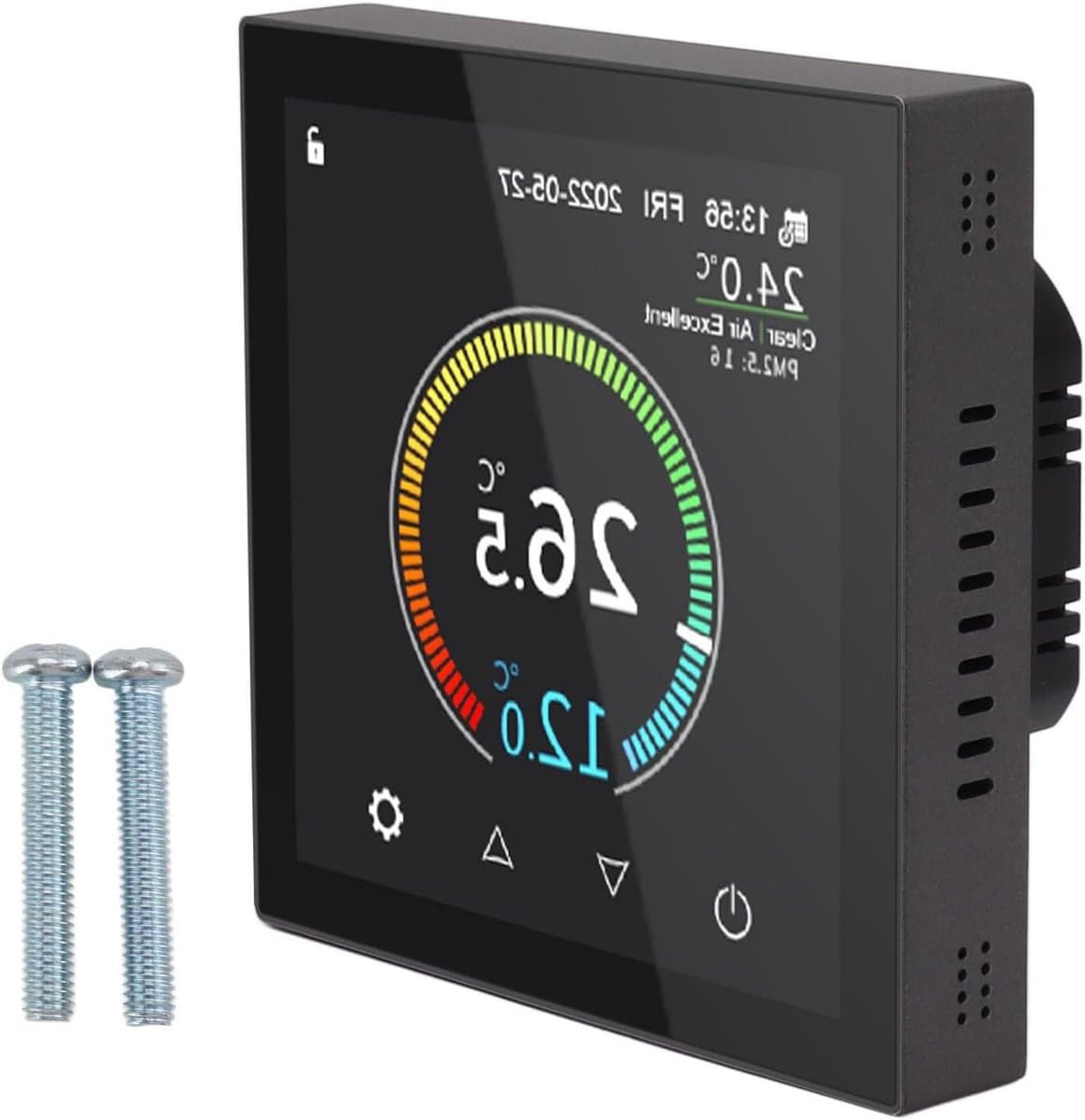 Slimme Thermostaat - Verwarming Regelaar - Energie Besparen - IPS Kleurenscherm - 0.5°C Nauwkeurig - Wit — afbeelding 1