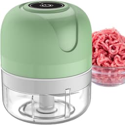Elektrische Hakmachine - Keuken Gadget - Snel Ingrediënten Verwerken - Draadloos USB Opladen - 250 ml Capaciteit - Cyaanblauw — thumbnail 1