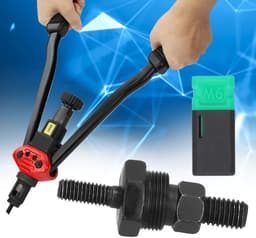Allecto - Rivet Nut Gun Head - M6 Draadvervanging - Hoogwaardige materiaal - Zwart - Rivet Gun Tool - Geschikt voor handmatig gebruik - Kwaliteit e... — thumbnail 3