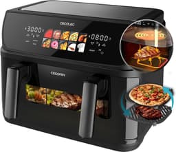 Heteluchtfriteuse Grill - Multicooker XL - Gezond Koken - Dubbele Temperatuur Zone - 10 Liter Capaciteit - Roestvrij Staal — thumbnail 1