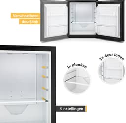 TZS First Austria Mini koelkast - Minibar - 30 liter - Vrijstaand - Volledig stil 22dB - Zwart — thumbnail 4