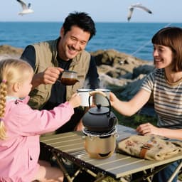 Draagbare houtskoolgrill - 15*12 cm - Mini houtskoolgrill - Draagbare houtskoolgrill voor buiten - Kleine buitengrill - Kleine grill voor buiten koken - Geschikt voor kamperen, barbecueën in de achtertuin, barbecueën in de camper en picknicks - Groen — thumbnail 3