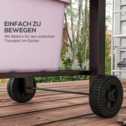 Premie 3-in-1 Houtskool Barbecue - Smoker Barbecue met Rookfunctie - Houtskoolgrill - met Verstelbaar Houtskoolcompartiment, Deksel, Handgrepen, Thermometer, Wielen - BBQ voor Kamperen, Buiten, Tuin - 124 x 66 x 112 cm - Zwart — thumbnail 5