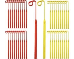 Vervangende Messen - Grastrimmer Bladen - Gazon Onderhoud - Flexibel Copolymeer - 60 of 120 Stuks - Rood Geel