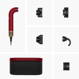 DYSON Supersonic R Straight + Wavy Red Velvet / Gold Föhn Rood — thumbnail 1