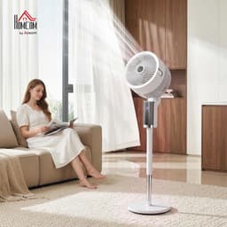 Zuilventilator - Staande ventilator Luchtcirculator - Kamers koelen - 3D Groothoekoscillatie - Tot 110 cm - Wit — thumbnail 4