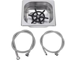 Automatische Werperspoeler - Bekerwasmachine Keuken - Efficiënt Glazen Wassen - Hogedruk Reiniging - 17.5 cm - Zilver