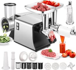 Efficiënte elektrische keukenmachine - Rasp, snijder en hakselaar voor snelle maaltijdbereiding en verse salades - Ideaal voor thuiskoks — thumbnail 1