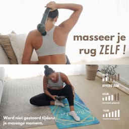 Massagepistool - Spierstimulator Percussie - Herstel na training - Afneembare handgreep - 900 g - Zwart — thumbnail 2
