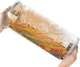 Broodjesdispenser - Kruidencontainer Visroerder - Gelijkmatig Paneren - 360 Graden Rotatie - 162 cm - Transparant — thumbnail 1