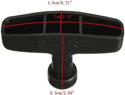 Grasmaaier Starter Touw - Trekkoord Set - Motor Starten - Universeel Ontwerp - 98cm Touw - Zwart Handvat — thumbnail 5