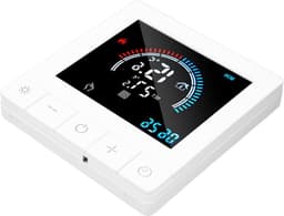 Slimme Thermostaat - Vloerverwarming Bediening - Temperatuur Regelen - App Afstandsbediening - AC 90-240V - Zwart — thumbnail 1