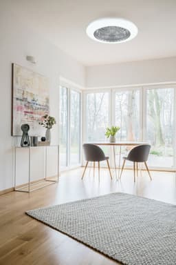 REALITY STRALSUND - Ventilator - Titanium - incl. 1x SMD 30 W - Afstandsbediening - Geintegreerde dimmer - Traploos instelbare lichtkleur - Niet geschikt voor externe dimmer - Geheugenfunctie - 3 snelheidsinstellingen - Zomer- en wintermodus — thumbnail 5