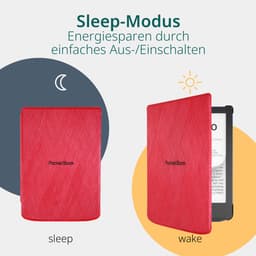 PocketBook Verse Pro e-reader Azure – 6 inch – 16 GB – waterdicht + Rood Hoesje – voordeelbundel — thumbnail 3