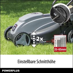 Elektrische Grasmaaier - Tuinmachine - Gazon Onderhoud - Grasopvang Systeem - 32 cm Snijbreedte - Grijs — thumbnail 4