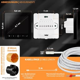 Digitale Slimme Thermostaat voor Vloerverwarming en Elektrische Verwarming met App Bediening — thumbnail 5