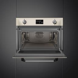 SMEG SO4902M1P - Combi Magnetron - 50 Liter - Crème - Compacte Inbouw Oven - Hetelucht - Grillfunctie - Victoria Design — thumbnail 5