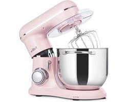 Keukenmachine - Deegmachine Mixer - Bakken Thuis - Krachtige Motor - 8 Liter Kom - Roze