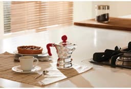 Alessi Moka Percolator - AAM33/1 R - 1 kops - Aluminium - Rood — thumbnail 4