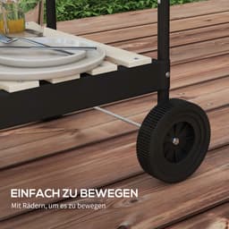 Premie Houtskool barbecue - Grilloppervlak 53x34cm - BBQ voor kamperen, buiten, tuin - Zwart — thumbnail 4