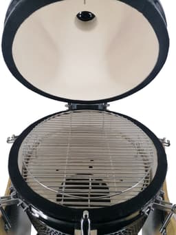 Kamado BBQ 56 cm Zwart – Keramische Houtskoolbarbecue – Big Egg Buiten Koken — thumbnail 3