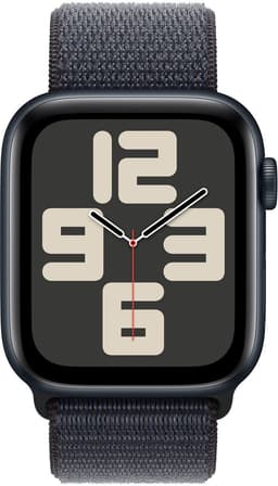 Apple Watch SE 2024 - Smartwatch - GPS - 44mm - Midnight Aluminium Case - Ink Sport Loop — thumbnail 3
