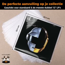 LP hoezen 50 stuks – VinylCare Essential ShieldSleeve Record Sleeves - LP hoes - Vinyl hoes – Polyethyleen extra stevig – Beschermhoes – LP beschermhoezen - Buitenhoezen voor standaard LP’s - 100 Micron — thumbnail 4