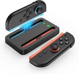 Oplaadstation voor Nintendo Switch 2 van MMOBIEL – Compacte Laadbasis voor 2 Joy-Con Controllers (Links + Rechts) met LED Laadstatus – USB naar Type-C Kabel – Accessoires Opbergmogelijkheid voor NS2 — thumbnail 1