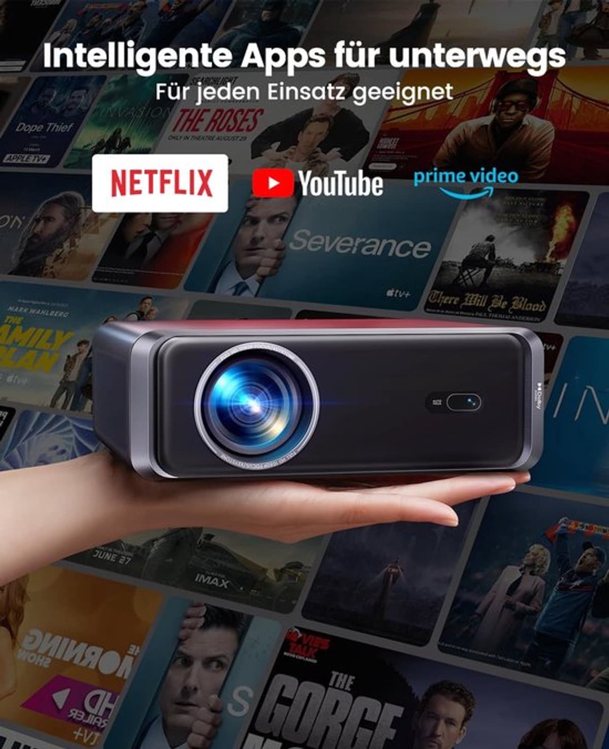 Beamer Smart - 1000 ANSI Lumen - Full HD 1080p Resolutie - LCD Scherm - Draagbaar Voor Thuisbioscoop — afbeelding 1